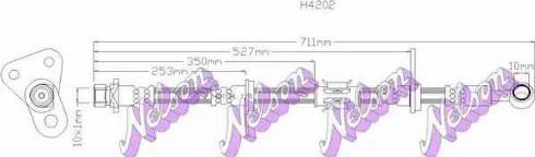 Brovex-Nelson H4202 - Спирачен маркуч vvparts.bg