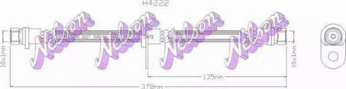 Brovex-Nelson H4222 - Спирачен маркуч vvparts.bg