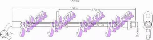 Brovex-Nelson H5998 - Спирачен маркуч vvparts.bg