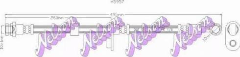 Brovex-Nelson H5957 - Спирачен маркуч vvparts.bg