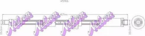 Brovex-Nelson H5916 - Спирачен маркуч vvparts.bg