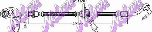 Brovex-Nelson H5463Q - Спирачен маркуч vvparts.bg