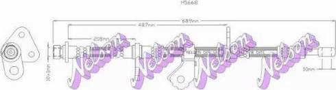 Brovex-Nelson H5668 - Спирачен маркуч vvparts.bg