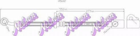 Brovex-Nelson H5602Q - Спирачен маркуч vvparts.bg