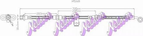 Brovex-Nelson H5168 - Спирачен маркуч vvparts.bg