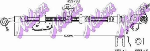 Brovex-Nelson H5379Q - Спирачен маркуч vvparts.bg