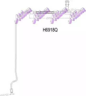 Brovex-Nelson H6918Q - Спирачен маркуч vvparts.bg