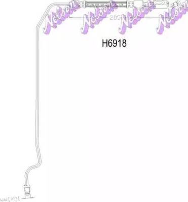 Brovex-Nelson H6918 - Спирачен маркуч vvparts.bg