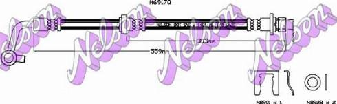 Brovex-Nelson H6917Q - Спирачен маркуч vvparts.bg