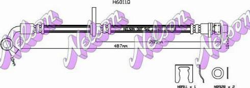 Brovex-Nelson H6011Q - Спирачен маркуч vvparts.bg