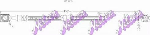 Brovex-Nelson H6076 - Спирачен маркуч vvparts.bg