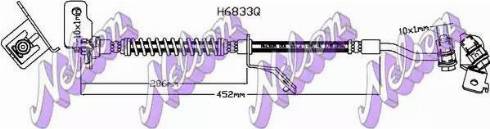 Brovex-Nelson H6833Q - Спирачен маркуч vvparts.bg