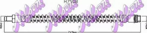 Brovex-Nelson H7908 - Спирачен маркуч vvparts.bg