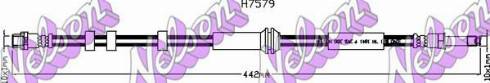 Brovex-Nelson H7579 - Спирачен маркуч vvparts.bg