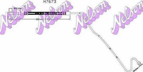 Brovex-Nelson H7673 - Спирачен маркуч vvparts.bg
