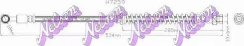 Brovex-Nelson H7259 - Спирачен маркуч vvparts.bg