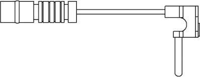BSF 09008 - Предупредителен контактен сензор, износване на накладките vvparts.bg