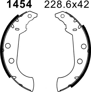 BSF 07284 - Комплект спирачна челюст vvparts.bg