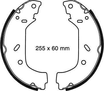 BSF 6265 - Комплект спирачна челюст vvparts.bg