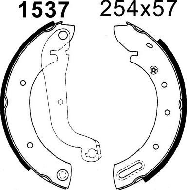 BSF 06292 - Комплект спирачна челюст vvparts.bg