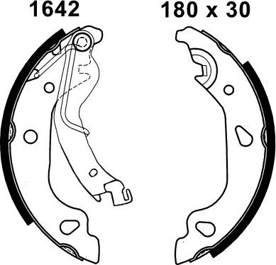 BSF 07567 - Комплект спирачна челюст vvparts.bg