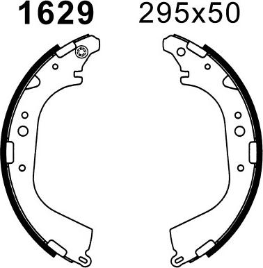 BSF 01629 - Комплект спирачна челюст vvparts.bg