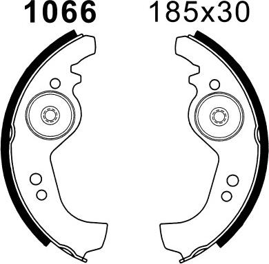 BSF 6128 - Комплект спирачна челюст vvparts.bg