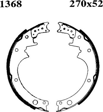 BSF 01368 - Комплект спирачна челюст vvparts.bg