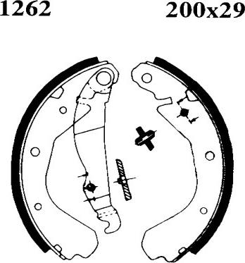 BSF 06382 - Комплект спирачна челюст vvparts.bg