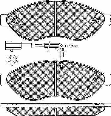 BSF 10990 - Комплект спирачно феродо, дискови спирачки vvparts.bg