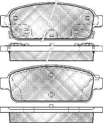 BSF 10959 - Комплект спирачно феродо, дискови спирачки vvparts.bg