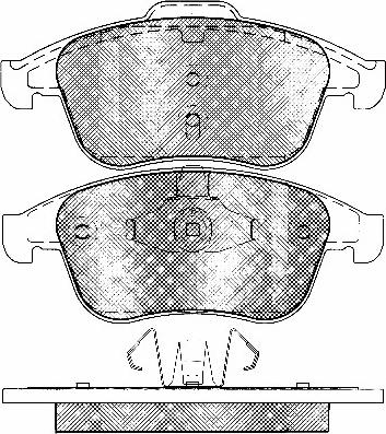 Valeo 671739 - Комплект спирачно феродо, дискови спирачки vvparts.bg