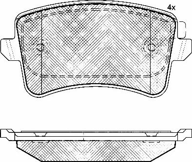 BSF 10905 - Комплект спирачно феродо, дискови спирачки vvparts.bg