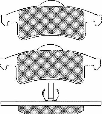 BSF 10927 - Комплект спирачно феродо, дискови спирачки vvparts.bg