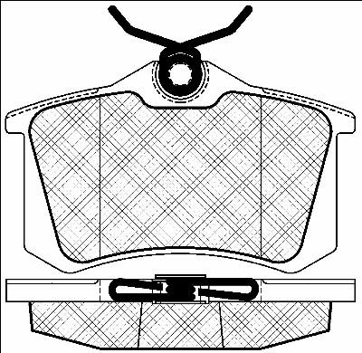 Skoda 5K0 698 451 E - Комплект спирачно феродо, дискови спирачки vvparts.bg