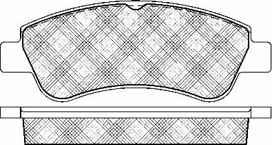 BSF 10970 - Комплект спирачно феродо, дискови спирачки vvparts.bg