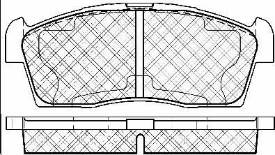 BSF 10971 - Комплект спирачно феродо, дискови спирачки vvparts.bg