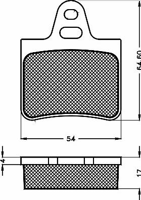 BSF 10450 - Комплект спирачно феродо, дискови спирачки vvparts.bg