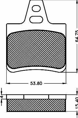 BSF 10451 - Комплект спирачно феродо, дискови спирачки vvparts.bg