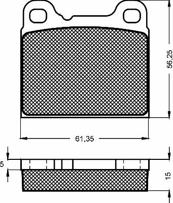 BSF 10479 - Комплект спирачно феродо, дискови спирачки vvparts.bg