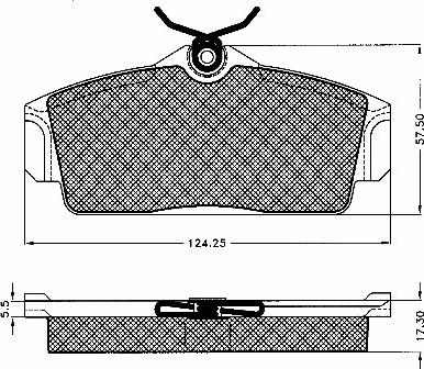 BSF 10559 - Комплект спирачно феродо, дискови спирачки vvparts.bg