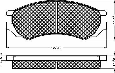 BSF 10524 - Комплект спирачно феродо, дискови спирачки vvparts.bg