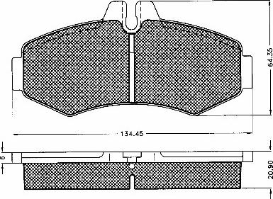 BSF 10572 - Комплект спирачно феродо, дискови спирачки vvparts.bg