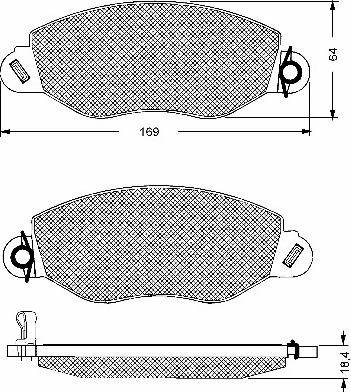 BSF 10653 - Комплект спирачно феродо, дискови спирачки vvparts.bg