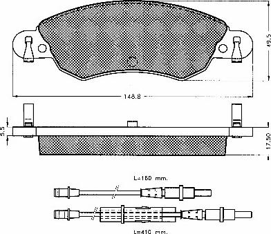 Magneti Marelli P61070MM - Комплект спирачно феродо, дискови спирачки vvparts.bg