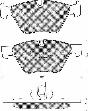 BSF 10685 - Комплект спирачно феродо, дискови спирачки vvparts.bg