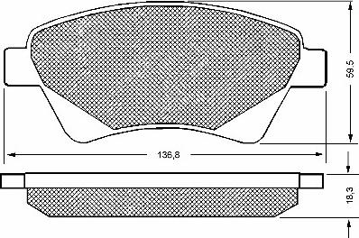 BENDIX 573124S - Комплект спирачно феродо, дискови спирачки vvparts.bg