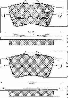 BSF 10635 - Комплект спирачно феродо, дискови спирачки vvparts.bg