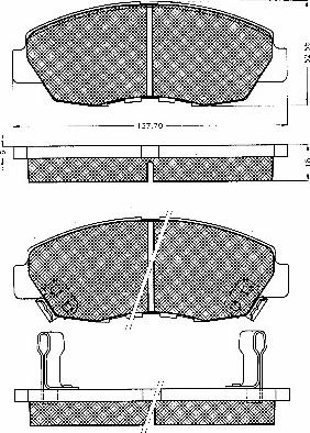 Delphi LP0734 - Комплект спирачно феродо, дискови спирачки vvparts.bg