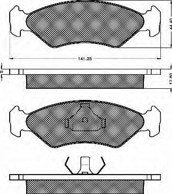 Spidan 32204 - Комплект спирачно феродо, дискови спирачки vvparts.bg